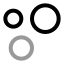 Chartbubble icon with twotone rounded style