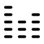 Chartcolumndots icon with stroke rounded style