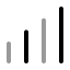 Chartnoaxescolumnincreasing icon with twotone rounded style