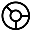 Chartring icon with stroke rounded style