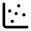 Chartscatter icon with solid standard style