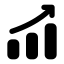 Chartup icon with solid rounded style
