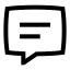 Chat icon with stroke sharp style