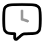 Chatdelay icon with twotone rounded style