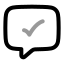Chatdone icon with twotone rounded style