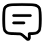 Chatfeedback icon with stroke rounded style