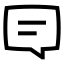 Chatfeedback icon with stroke sharp style