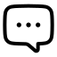 Chatfeedback icon with stroke rounded style