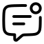 Chatnotification icon with stroke rounded style