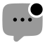 Chatnotification icon with bulk rounded style