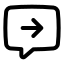Chatoutcome icon with stroke standard style