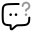 Chatquestion icon with twotone rounded style