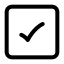 Checkmarksquare icon with stroke standard style