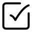 Checkmarksquare icon with stroke standard style