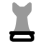 Chess icon with bulk rounded style