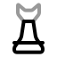 Chess icon with twotone rounded style