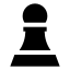 Chesspawn icon with solid sharp style