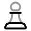 Chesspawn icon with twotone rounded style