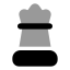 Chessqueen icon with bulk rounded style