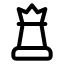 Chessqueen icon with stroke standard style