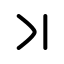 Chevronlast icon with stroke rounded style