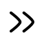 Chevronsright icon with stroke rounded style