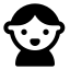 Child icon with solid standard style