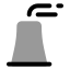 Chimney icon with bulk rounded style