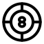 Chip icon with stroke rounded style