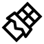 Chocolate icon with stroke sharp style