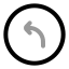 Circlearrowmoveupleft icon with twotone rounded style