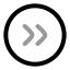 Circlearrowrightdouble icon with twotone rounded style