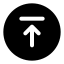 Circlearrowup icon with solid standard style