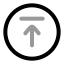 Circlearrowup icon with twotone rounded style