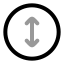 Circlearrowvertical icon with twotone rounded style