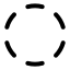 Circledashed icon with stroke rounded style