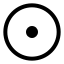 Circledot icon with stroke rounded style