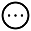 Circleellipsis icon with stroke sharp style