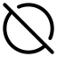 Circleoff icon with stroke rounded style