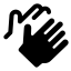 Clapping 01 icon with stroke standard style