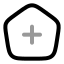 Clinic icon with twotone rounded style