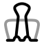 Clip icon with twotone rounded style