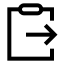 Clipboardpaste icon with stroke sharp style