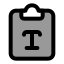 Clipboardtype icon with duotone standard style