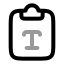 Clipboardtype icon with twotone rounded style
