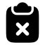 Clipboardx icon with solid rounded style