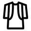 Clothes icon with stroke sharp style