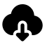 Cloud Download icon with stroke standard style
