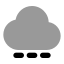 Cloudloading icon with bulk rounded style