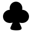 Clubs icon with solid rounded style
